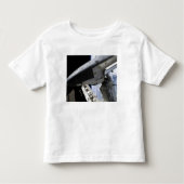 Space Shuttle Discovery gedokt Kinder Shirts (Voorkant)