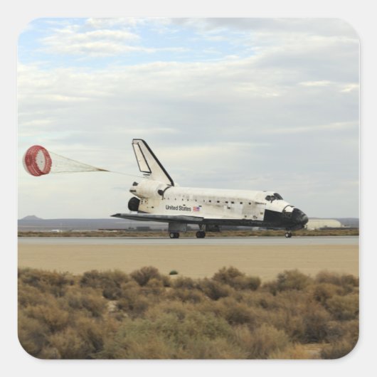 Space Shuttle Discovery implementeert de bijbehore Vierkante Sticker (Voorkant)