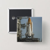 Space Shuttle Discovery is klaar Vierkante Button 5,1 Cm (Voorkant /achterkant)