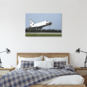 Space shuttle Discovery landt op Runway 33 2 Canvas Afdruk (Insitu (Slaapkamer))