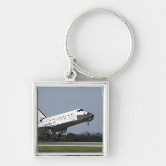 Space shuttle Discovery landt op Runway 33 2 Sleutelhanger (Voorkant)