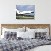 Space shuttle Discovery landt op Runway 33 3 Canvas Afdruk (Insitu (Slaapkamer))