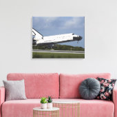 Space shuttle Discovery landt op Runway 33 3 Canvas Afdruk (Insitu (Woonkamer))