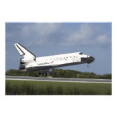 Space shuttle Discovery landt op Runway 33 3 Foto Afdruk (Voorkant)