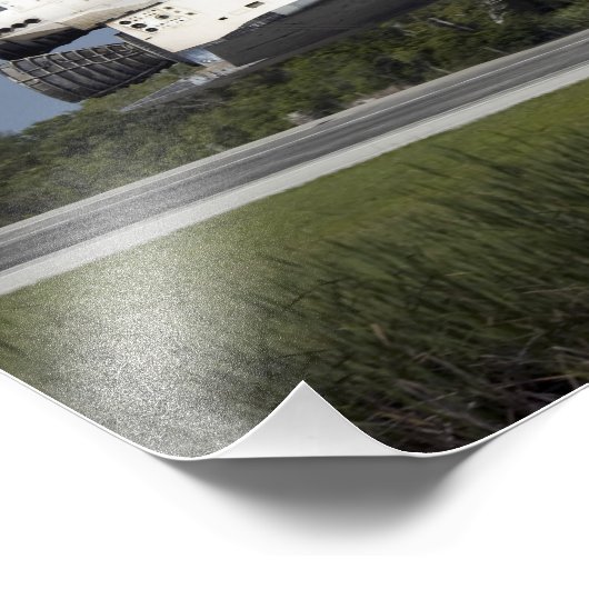 Space shuttle Discovery landt op Runway 33 3 Foto Afdruk (Hoek)