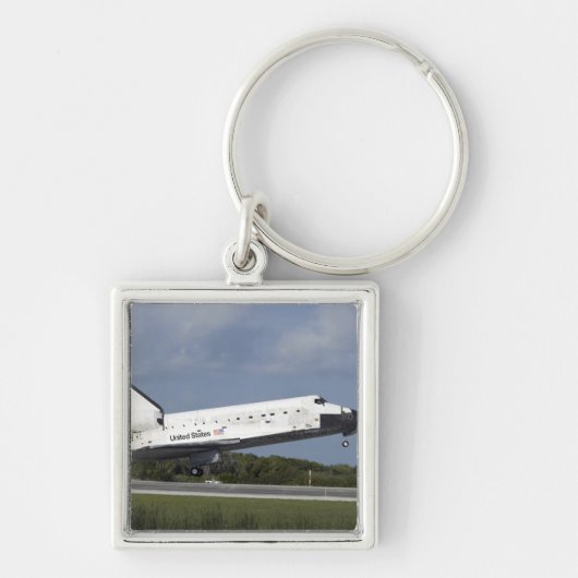 Space shuttle Discovery landt op Runway 33 3 Sleutelhanger (Voorkant)