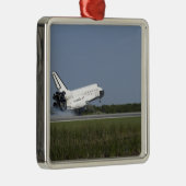 Space shuttle Discovery landt op Runway 33 4 Metalen Ornament (Rechts)