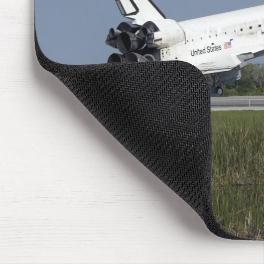 Space shuttle Discovery landt op Runway 33 4 Muismat (Hoek)