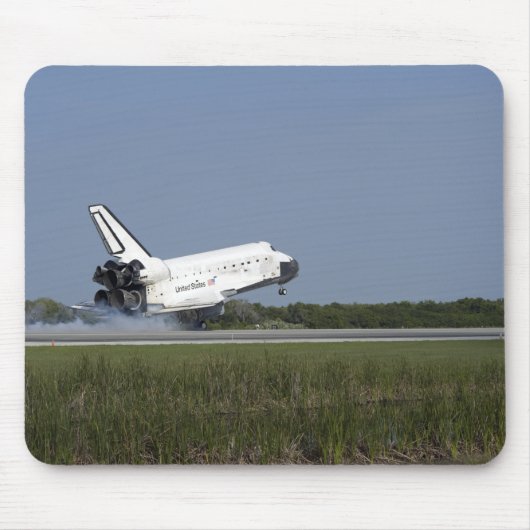 Space shuttle Discovery landt op Runway 33 4 Muismat (Voorkant)