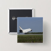 Space shuttle Discovery landt op Runway 33 4 Vierkante Button 5,1 Cm (Voorkant /achterkant)