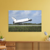 Space shuttle Discovery landt op Runway 33 Canvas Afdruk (Insitu (Woonkamer))