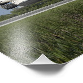 Space shuttle Discovery landt op Runway 33 Foto Afdruk (Hoek)