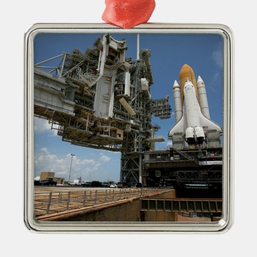 Space Shuttle Discovery Metalen Ornament (Voorkant)