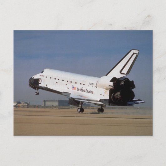 Space shuttle Discovery, Mojave Desert, Californië Briefkaart (Voorkant)