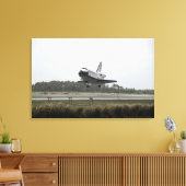 Space Shuttle Discovery-naderingen bij landing Canvas Afdruk (Insitu (Woonkamer))