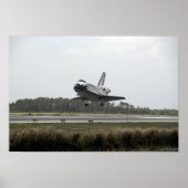 Space Shuttle Discovery-naderingen bij landing Poster (Voorkant)