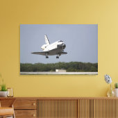 Space Shuttle Discovery nadert landing 2 Canvas Afdruk (Insitu (Woonkamer))
