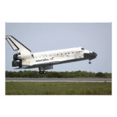 Space Shuttle Discovery nadert landing 4 Foto Afdruk (Voorkant)