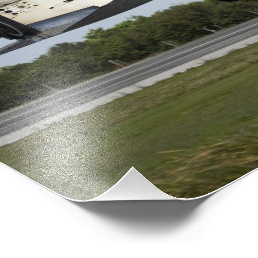 Space Shuttle Discovery nadert landing 4 Foto Afdruk (Hoek)