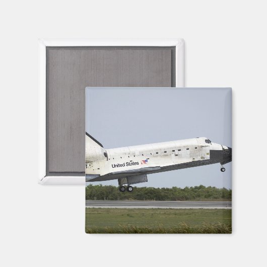 Space Shuttle Discovery nadert landing 4 Magneet (Voorkant / Achterkant)