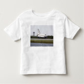 Space Shuttle Discovery op de start- en landingsba Kinder Shirts (Voorkant)