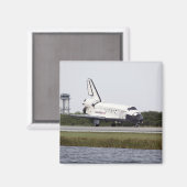 Space Shuttle Discovery op de start- en landingsba Magneet (Voorkant / Achterkant)