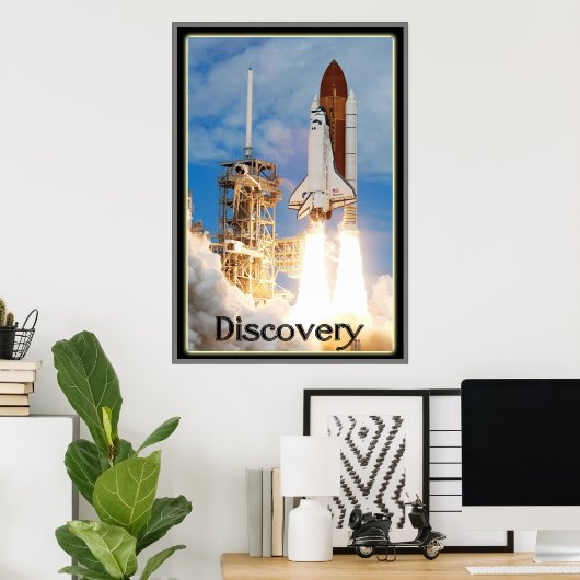 Space Shuttle Discovery Poster (Thuiskantoor)