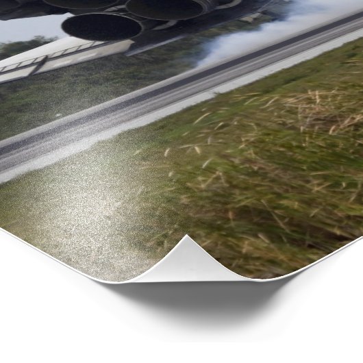 Space Shuttle Discovery raakt 3 Foto Afdruk (Hoek)