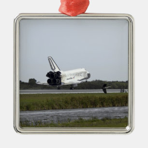Space Shuttle Discovery raakt 3 Metalen Ornament