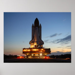 Space Shuttle Discovery Start NASA Poster