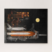 Space Shuttle Discovery starten pad Legpuzzel (Horizontaal)