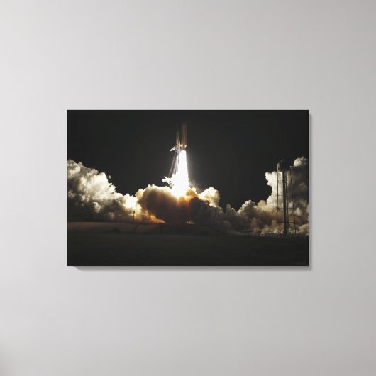 Space shuttle Discovery tilt uit Canvas Afdruk (Voorkant)