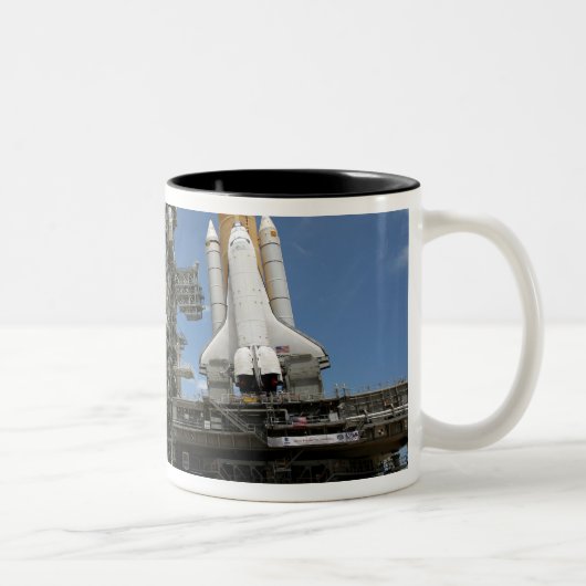 Space Shuttle Discovery Tweekleurige Koffiemok (Rechts)