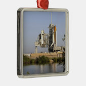 Space Shuttle Discovery zit klaar 3 Metalen Ornament (Rechts)