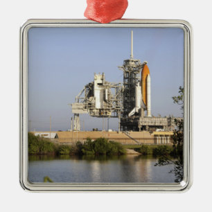 Space Shuttle Discovery zit klaar 3 Metalen Ornament