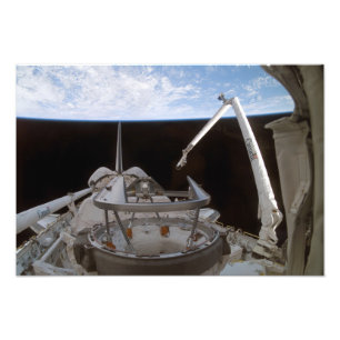 Space Shuttle Discovery's laadbay 2 Foto Afdruk
