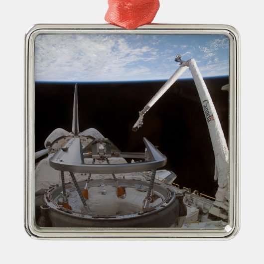 Space Shuttle Discovery's laadbay 2 Metalen Ornament (Voorkant)