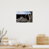 Space Shuttle Discovery's laadbay 2 Poster (Keuken)