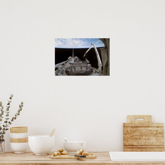 Space Shuttle Discovery's laadbay 2 Poster (Keuken)