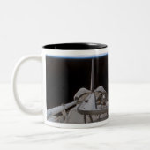 Space Shuttle Discovery's laadbay 2 Tweekleurige Koffiemok (Links)