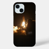 Space Shuttle Earth Orbital Spacecraft Night Canva Case-Mate iPhone Case (Achterkant)