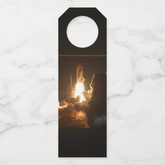 Space Shuttle Earth Orbital Spacecraft Night Canva Flessenhanger (Achterkant)