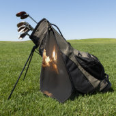 Space Shuttle Earth Orbital Spacecraft Night Canva Golfhanddoek (Groen)