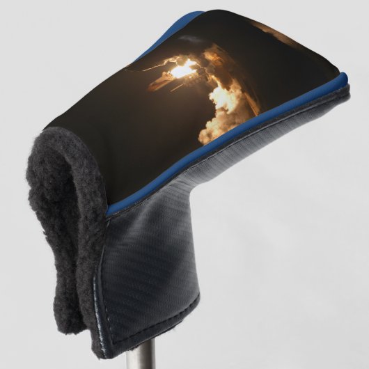 Space Shuttle Earth Orbital Spacecraft Night Canva Golfheadcover (3/4 voorkant)