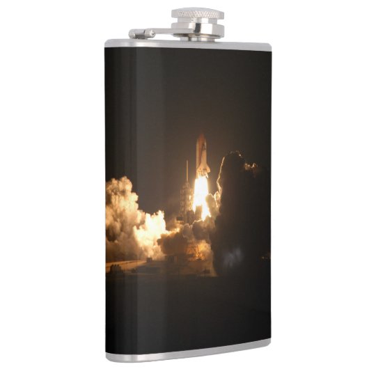 Space Shuttle Earth Orbital Spacecraft Night Canva Heupfles (Rechts)