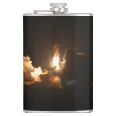 Space Shuttle Earth Orbital Spacecraft Night Canva Heupfles (Voorkant)