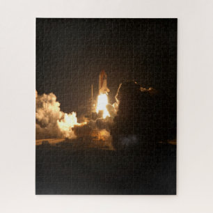 Space Shuttle Earth Orbital Spacecraft Night Canva Legpuzzel