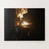 Space Shuttle Earth Orbital Spacecraft Night Canva Legpuzzel (Horizontaal)