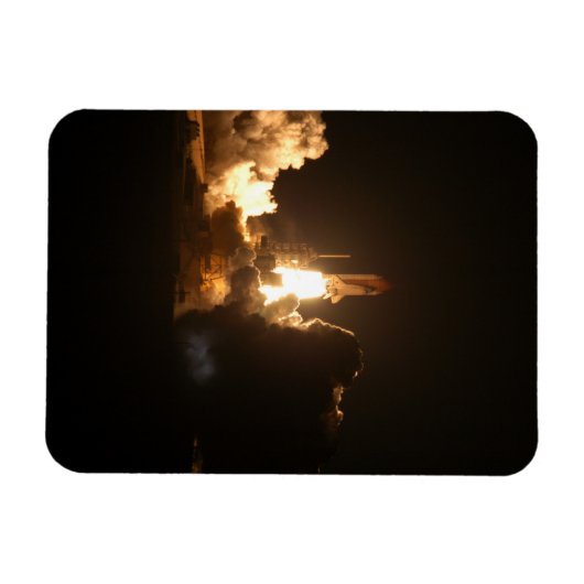 Space Shuttle Earth Orbital Spacecraft Night Canva Magneet (Horizontaal)