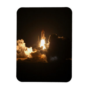 Space Shuttle Earth Orbital Spacecraft Night Canva Magneet